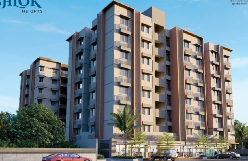 Shlok Heights – Luxury 2 and 3 BHK Flats, Shops, and Showrooms at Laskana, Surat