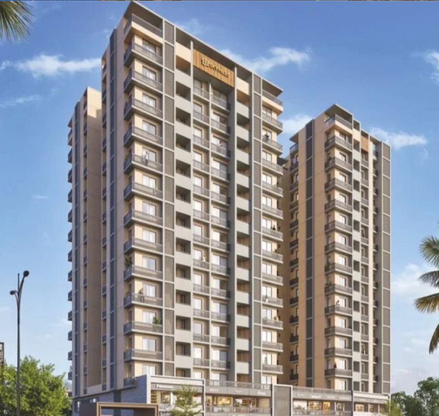 Sky Hills – Premium 2 & 3 BHK Flats, Shops, and Showrooms in Punit Nagar, Rajkot