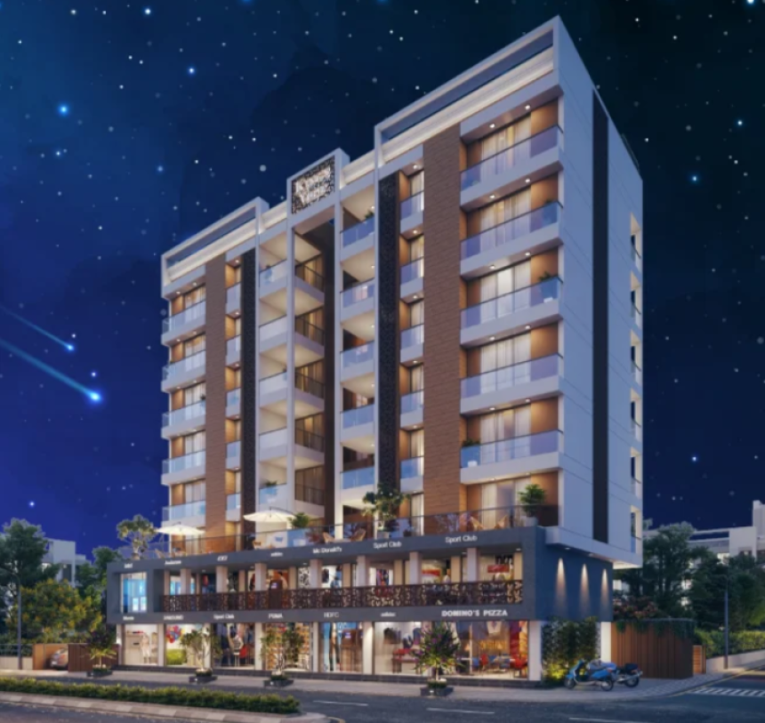 Kings View – Luxurious 3 BHK Flats & Retail Shops on Nana Mava Road, Rajkot