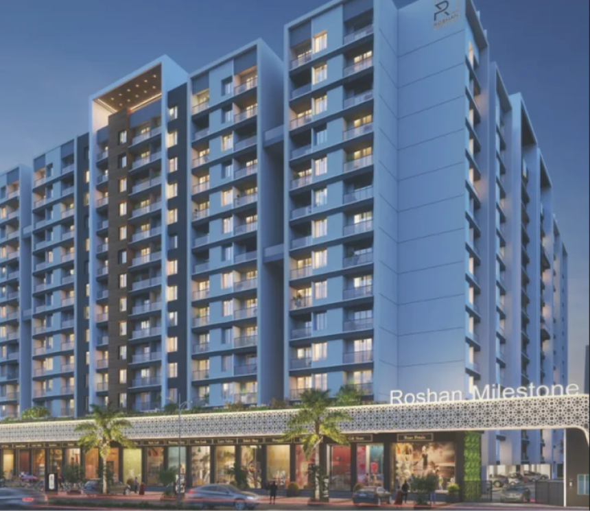 Enjoy access, affordability, and comfort with 2 BHK apartments at Roshan Milestone Wing H in Pune’s Pimpri Chinchwad