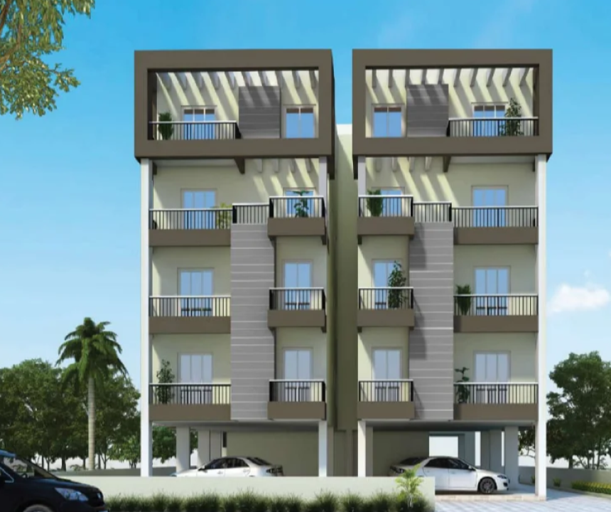 3 BHK Apartment Chandmari