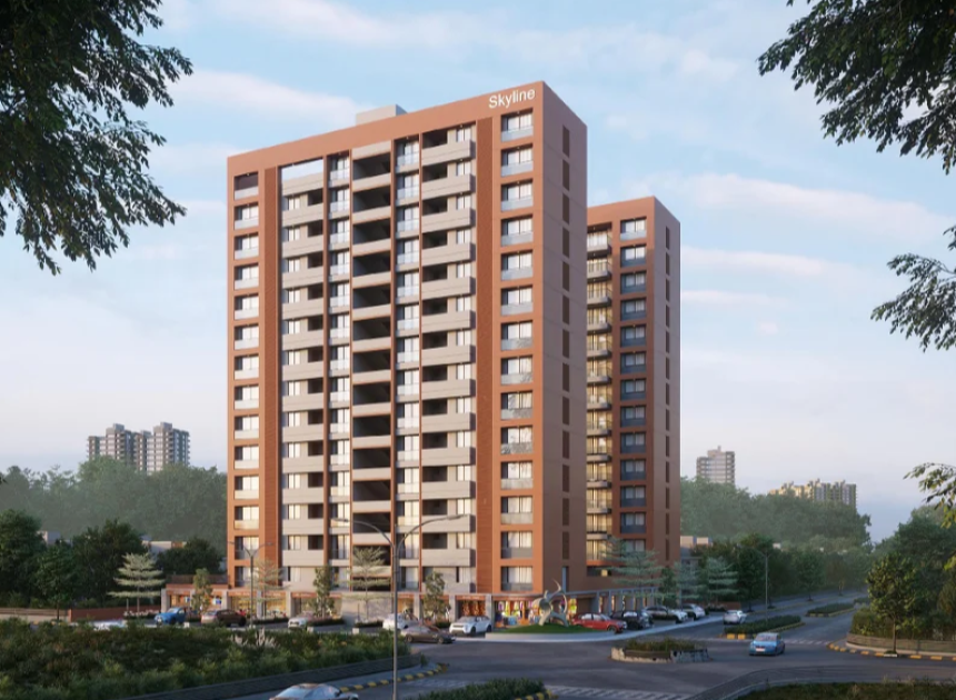 Shikshapatri Sky Line – Modern 3 BHK Apartments in Gandhinagar