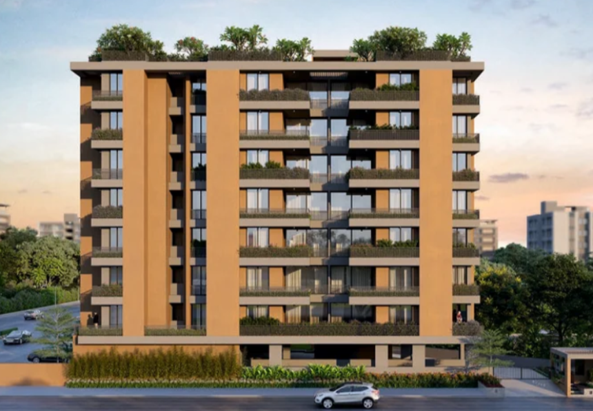 Vraj 15 – Premium 2 BHK Living Flats, Shops, and Showrooms in Gandhinagar